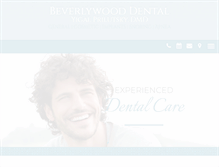 Tablet Screenshot of beverlywooddental.com